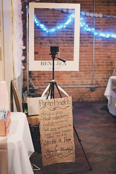 Polaroid Photo Booth | 37 Things To DIY Instead Of Buy For Your Wedding Polaroid Photo Booths, Diy Fotokabine, Photos Booth, Polaroid Photo, Diy Photo Booth, Wedding Photo Booth, Diy Photo, Here Comes The Bride, Wedding Bells