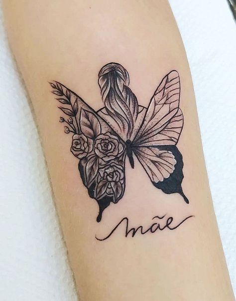 Should Tattoos For Women, Butterfly Wings Tattoo, Wings Tattoo Meaning, Butterfly Wing Tattoo, Girl With Butterfly, Simple Tattoos For Women, Self Love Tattoo, Wing Tattoo, Inspiration Tattoos