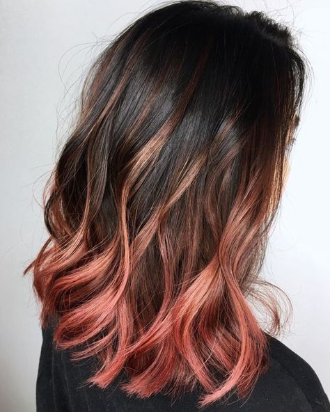 40 Most Popular Ombre Hair Ideas for 2020 - Hair Adviser Alternate Hair Color, Medium Length Ombre Hair, Shoulder Length Ombre Hair, Rose Gold Hair Ombre, Stylish Hair Colors, Dark Ombre Hair, Brown To Blonde Ombre, Pink Ombre Hair, Red Ombre Hair