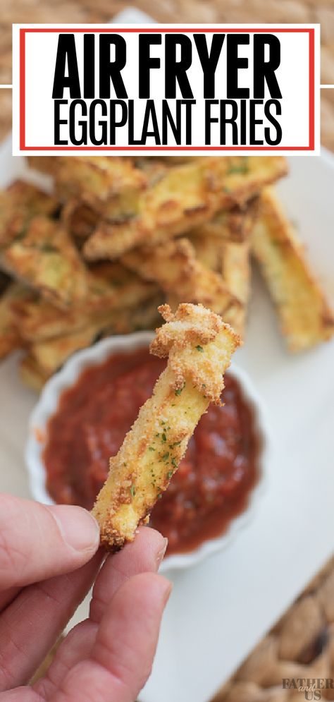 Eggplant Fries Air Fryer, Eggplant Air Fryer Recipes, Eggplant Recipes Easy Air Fryer, Eggplant In Air Fryer Recipes, Egg Plant Fries Air Fryer, Eggplant Parmesan Air Fryer, Keto Eggplant Recipes Air Fryer, Fried Eggplant Air Fryer, Airfryer Eggplant