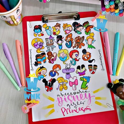 W N K (@wonkaworkshop92) • Fotos y videos de Instagram Disney Princess Letter, Hand Lettering Alphabet Fonts, Art Room Posters, Disney Doodles, Disney Alphabet, Stick Drawings, Hand Lettering Worksheet, Birthday Card Drawing, Hand Lettering Drawing