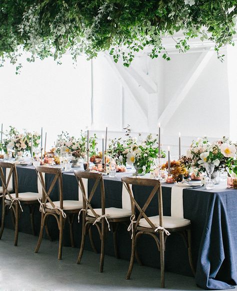 Unique Event Decor, Beautiful Wedding Centerpiece, Garden Reception, Loft Wedding, Unique Wedding Flowers, Wedding Reception Inspiration, Reception Design, Flower Centerpieces Wedding, Hanging Garden