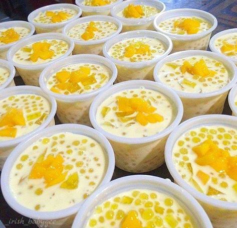 Heavenly Mango Tapioca Recipe Mango Tapioca Recipe, Mango Tapioca, Tapioca Dessert, Puding Mangga, Tapioca Recipes, Mango Desserts, Desserts Aesthetic, Masakan Malaysia, Pinoy Dessert