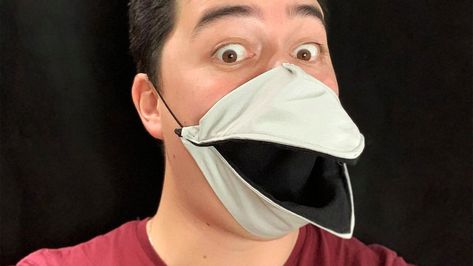 Intriguing And Fun “Talking” Bird Mask Has Moving Beak That Moves When You Speaks | SHOUTS Diy Bird Beak Mask, Tokoyami Cosplay, Bird Beak Mask, Origami Duck, Beak Mask, Duck Mask, Bird Mask, Bird Beaks, Bird Masks