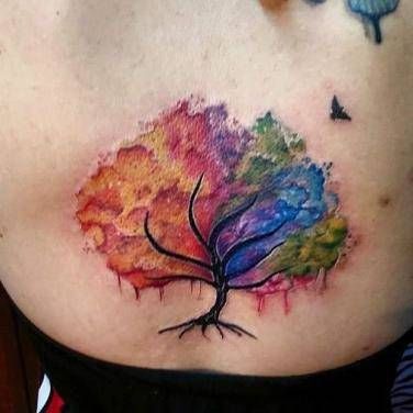 85 Most Beautiful Tree Of LIfe Tattoo Ideas | YourTango Watercolor Tree Of Life, Watercolor Tattoo Tree, Family Tree Tattoo, Tattoo Watercolor, Wild Tattoo, Tree Tattoo Designs, Best Tattoos For Women, Tree Of Life Tattoo, Watercolor Tree