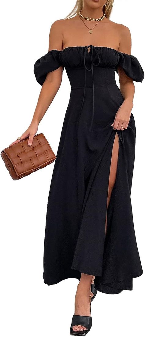 Maxi Dress Flowy, Flowy Dress Long, Long Summer Dresses Maxi, Split Long Dress, Backless Bodycon Dresses, Cami Maxi Dress, Long Beach Dress, Split Maxi Dress, Flowy Maxi Dress