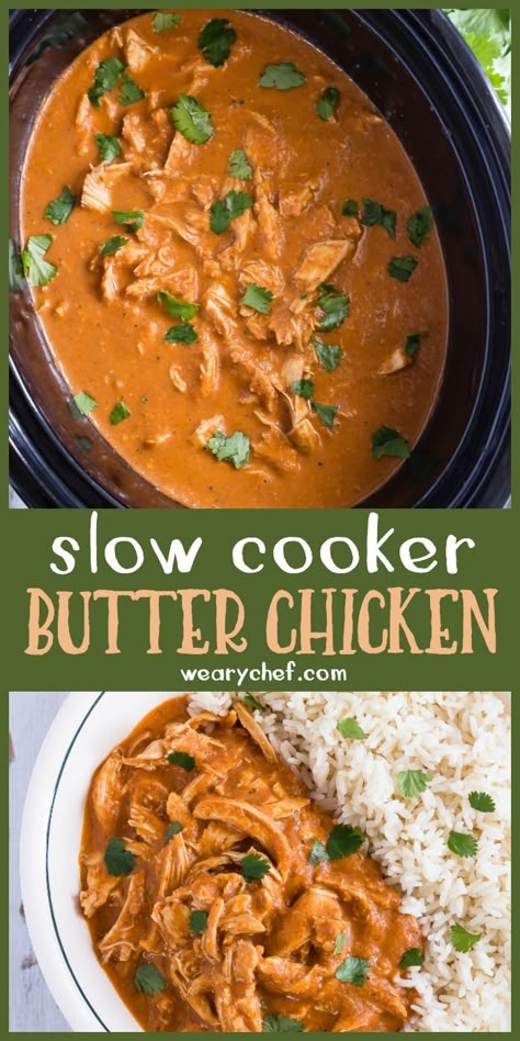 Whether you call it butter chicken or tikka masala, you are going to love this easy, flavorful slow cooker recipe! It's the perfect weeknight meal with very little hands on cooking time! Slow Cooker Butter Chicken, Butter Chicken Recipe, Slow Cooker Recipe, Best Slow Cooker, Slow Cooker Meals, Crock Pot Cooking, Tikka Masala, Easy Slow Cooker, Crock Pot Meals