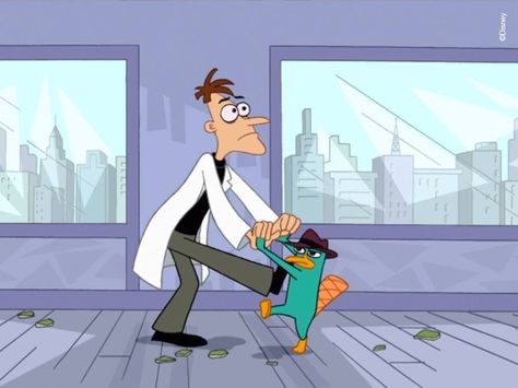 :D Perry The Platypus And Dr. Doofenshmirtz Costume, Dr Doofenshmirtz And Perry, Phineas And Ferb Perry The Platypus, Wlw Halloween, Perry The Platypus Plumber, Perry The Platypus And Dr. Doofenshmirtz, Dr Doofenshmirtz, Phineas And Ferb Perry, Milo Murphy