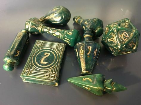 Dnd Dice Aesthetic, D&d Dice, Wizard Dice, Green Wizard, Cool Dice, Cool Dnd Dice, Pretty Dice, Dnd Bard, Dice Goblin