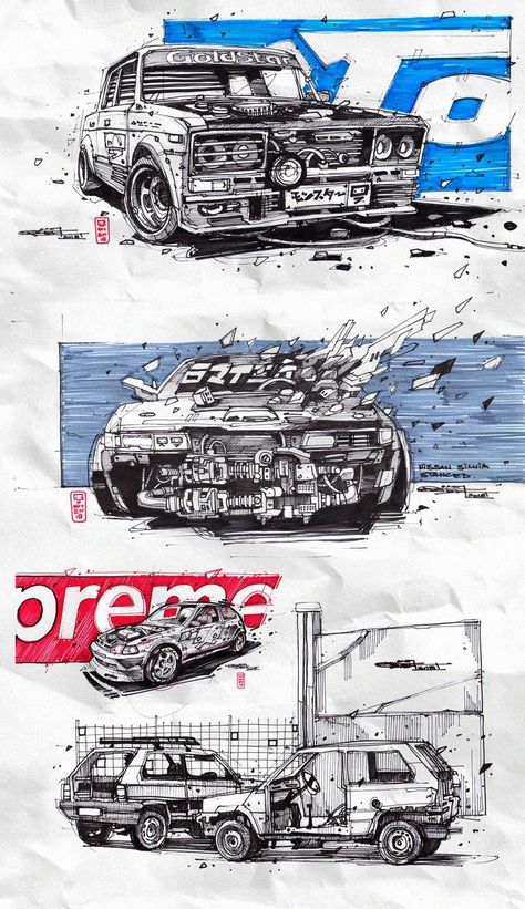 Car Artwork Illustration, Automotive Illustration, Car Organization, Auto Retro, Cool Car Drawings, Automotive Artwork, Car Artwork, Car Aesthetic, Car Design Sketch