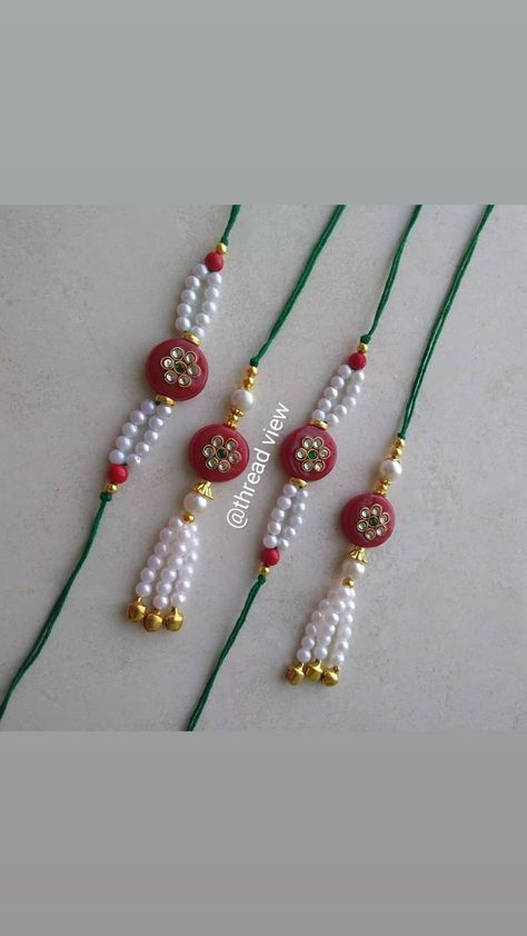 Bhabhi Rakhi Design Homemade, Quelling Rakhi, Clay Rakhi, Homemade Rakhi, Couple Rakhi, Crochet Scarf Pattern Free Easy, Rakhi 2023, Kundan Rakhi, Rakhi Special