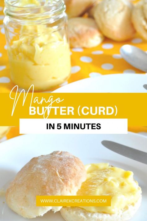 Mango Butter Recipe, 5 Minute Recipe, Fruit Delivery, Mango Curry, Infused Butter, 5 Minute Meals, Milk Products, Unique Fruit, Mango Puree