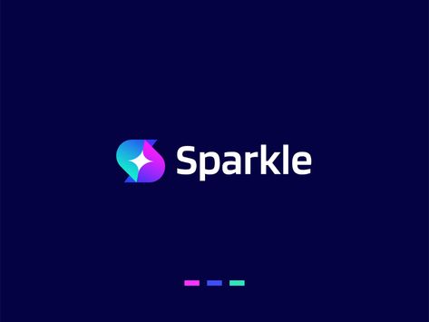 S+Sparkle Design on Behance Sparkle Logo Design, Sparkle Logo, Sports Design Ideas, Logo Minimalist, Corporate Logo, Abstract Logo, Star Logo, Learning Design, Logo Business