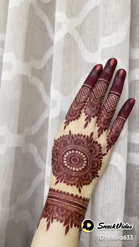 Mehandi Design For Hand, Simple Mehendi Designs, Mehndi Designs Bridal Hands, Mehndi Designs For Kids, Very Simple Mehndi Designs, Simple Mehndi Designs Fingers, Pretty Henna Designs, Mehndi Designs Front Hand, Full Hand Mehndi Designs