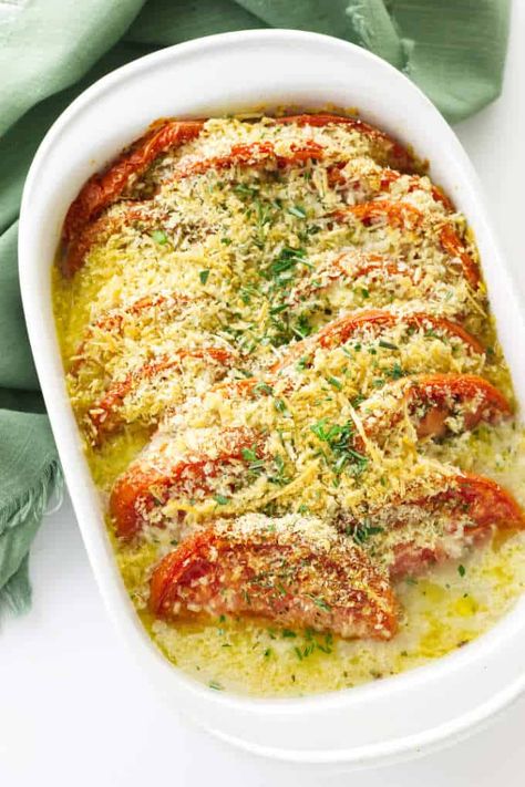 Tomato Casserole Side Dishes Southern, Side Dish With Chicken, Tomato Side Dishes, Healthy Side Recipes, Tomato Casserole, Fresh Green Salad, Recipes For Side Dishes, Southern Side Dishes, Lunch Sides