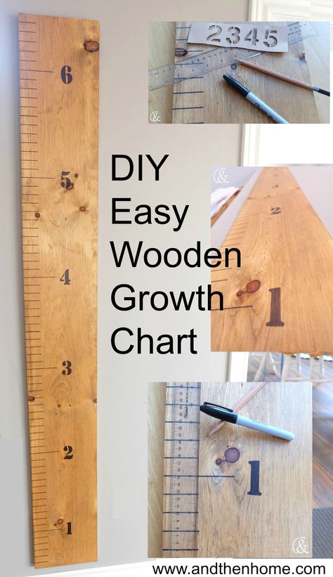 Diy Growth Chart Wood, Growth Chart Board, Height Board Growth Charts, Kids Height Board, Diy Height Chart For Kids, Kids Height Chart Diy, Growth Chart Ideas, Height Chart Diy, Growth Chart Ruler Diy