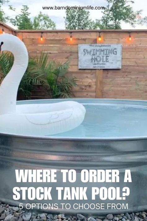 Get ready to relax in your own stock tank pool! Discover top sources for ordering and make your summer unforgettable. Plastic Stock Tanks, Stock Tank Hot Tub, Tractor Supply Company, Stock Tank Pool, Tank Pool, Custom Home Plans, Pool Sizes, Stock Tank, Wrap Around Porch