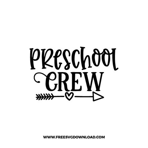 Preschool Svg Free, Free Teacher Svg Files For Cricut, Preschool Svg, Kindergarten Svg, Cricut Air 2, Preschool Shirts, Graduation Svg, Diy School, Teacher Life Svg