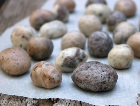 No-bake chocolate 'rocks' are kid-friendly, nature-inspired summer treats | CBC News No Bake Rock Cookies, Dino Desserts, Rock Cookies Recipe, Rock Cookies, Gem Party, Rock Birthday, Chocolate Rocks, Rock Recipes, Nutella Cake