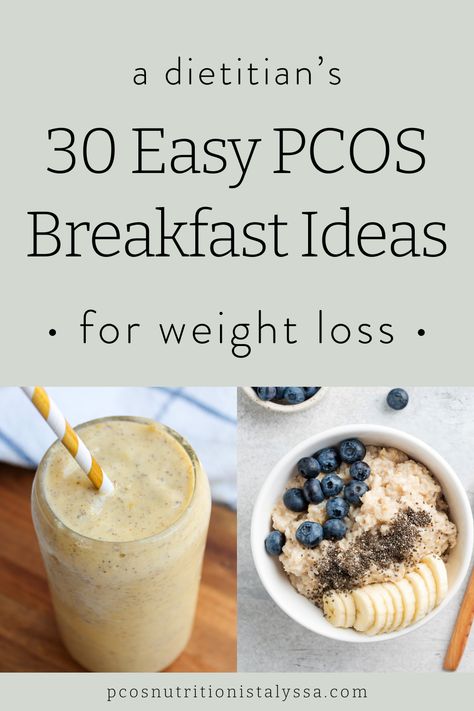 Need a new go-to PCOS breakfast? I've got you covered with 30 delicious and easy meal ideas. From eggs and omelets to smoothies to oatmeal and overnight oats...and so many more! There's something for everyone. Grab the PCOS breakfast ideas here! Smoothie King, Smoothie Drink Recipes, Overnight Oats, Breakfast Ideas, Drink Recipes, Diet Plan, Healthy Food, Smoothie, Breakfast Recipes