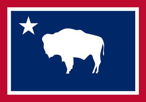 Wyoming flag redesign Flag Redesign, Wyoming Flag, Flag Art, State Flags, Wyoming, Banners, Flag, Collage, Pins