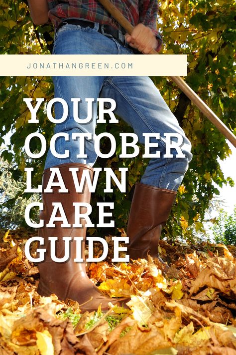 Fall is the perfect time to get out in the lawn, and a fall seeding is always preferred to waiting until next spring! So what are you waiting for?! Check out this guide for October Lawn Care! Fall Lawn Care Tips, Fall Lawn Care Schedule, Reseeding Lawn Fall, Reseeding Lawn, Fall Lawn Care, Fall Lawn, Jonathan Green, Winter Tips, Seeding Lawn