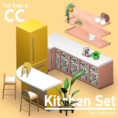 Island Cabinet, Sims 4 Cc Furniture Living Rooms, Counter Island, Sims 4 Kitchen, Sims Packs, The Sims 4 Packs, Sims 4 House Design, Casas The Sims 4, Sims 4 Gameplay