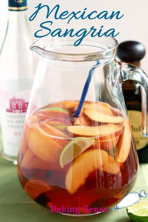 Mexican Sangria, Tequila Sangria, Alcholic Drink, Red Sangria Recipes, Tequila Recipe, Easy Alcoholic Drinks, Breakfast Cocktails, Mexican Night, Mexican Drinks