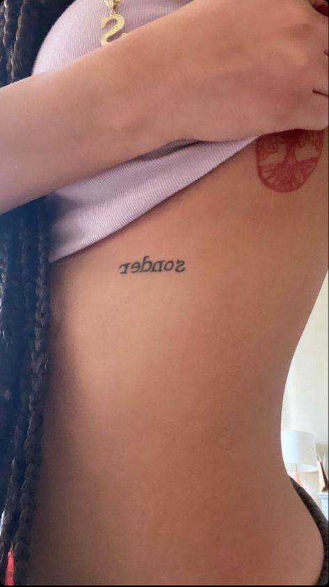 Tattoo Inbetween Breast, In Between Breast Tattoo, Under Armpit Tattoo, Tattoo Ideas Female Underboob, Underboob Tattoos Words, Small Underboob Tattoo, Tattoo Ideas Underboob, Under Breast Tattoo, Tattoo Under Breast