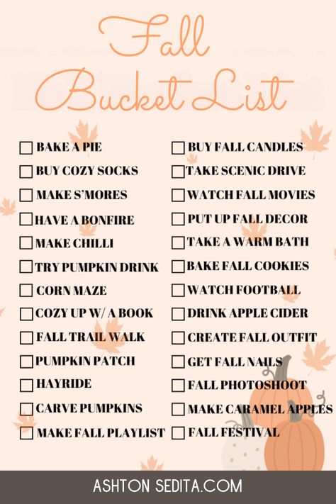 Looking for the perfect fall bucket list to enjoy this cozy season? Check out this list of 25 fun and creative fall activities for 2024! From family-friendly ideas to autumn adventures for kids, you'll find the best ways to embrace fall. Start planning your memorable fall season now—head over to the blog for the full list and get inspired today! Unique Halloween Crafts, Cozy Activities, Fall Playlist, Pumpkin Drinks, Sweaters Fall, To Autumn, Fall Bucket List, Buy Candles, Fall Cookies