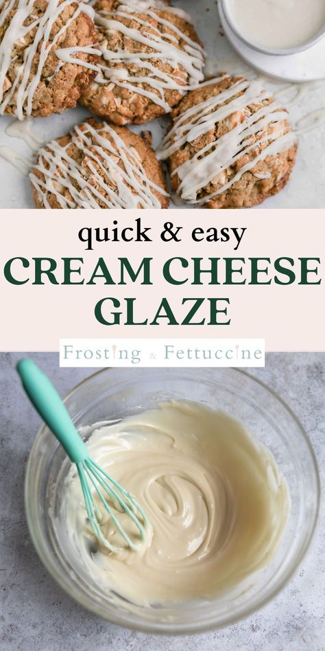 Cream Cheese Icing For Cookies That Hardens, Cream Cheese Icing Drizzle Recipe, Lite Cream Cheese Frosting, Icing For Muffins, Cake Drizzle Icing Recipe, Dessert Glaze Recipe, Cinnamon Roll Glaze Without Cream Cheese, Cream Cheese Icing Drizzle, Cream Cheese Icing Glaze