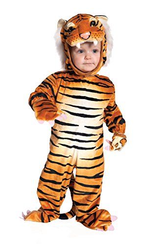 Underwraps Toddler's Tiger Costume Jumpsuit – Brown, Medium (18-24 Months) Best Halloween Costumes & Dresses USA Toddler Tiger Costume, Baby Tiger Costume, Tiger Halloween Costume, Safari Costume, Leopard Costume, Tiger Costume, Baby Kostüm, Brown Tiger