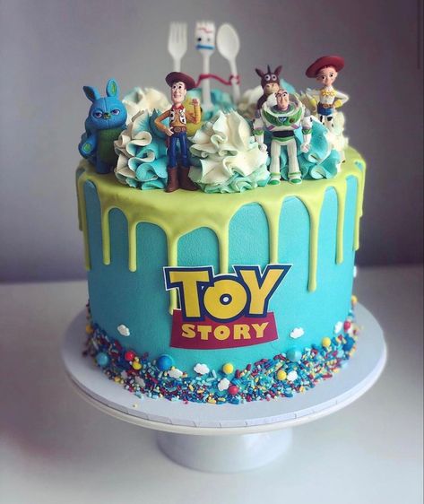 Toy Story Birthday Cake, 4th Birthday Cakes, 5th Birthday Party Ideas, Toy Story Cakes, 3rd Birthday Cakes, Summer Baking, Birthday Themes For Boys, 2nd Birthday Party Themes