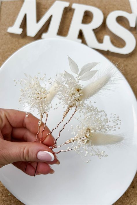 Pampas Hair Piece, Boho Wedding Hair Accessories, Bridal Flower Hair Comb, Boho Wedding Accessories, Flower Hair Pins Wedding, Boho Hair Pins, Boho Wedding Ceremony, Hair Pins Bridal, Boho Bridal Hair