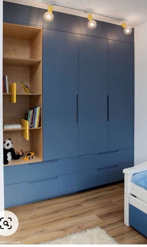 Pin by Yifat Iddan on new house | Modern kids room design, Cupboard design, Wardrobe interior design Kids Room Wardrobe Design, Room Wardrobe Design, Wooden Cupboard Design, Wardrobe Design Modern, Bedroom Wardrobe Design, Wardrobe Door Designs, Bedroom Cupboard Designs, Boy Bedroom Design, Wardrobe Interior Design