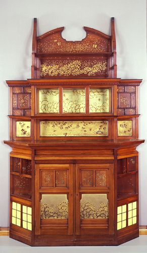 Chapter 16: Harmony in Yellow and Gold: The Butterfly Cabinet; E. W. Godwin and J. A. M. Whistler. Aesthetic Movement Whistler Aesthetic, English Furniture Style, William Godwin, University Of Glasgow, Fireplace Shelves, English Furniture, Mug Decorating, Framed Postcards, Aesthetic Movement