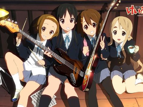 Ritsu Tainaka, Mio Akiyama, Yui Hirasawa, Horror Comedy, K On, Kyoto Animation, I Love Anime, Slice Of Life, Anime Shows