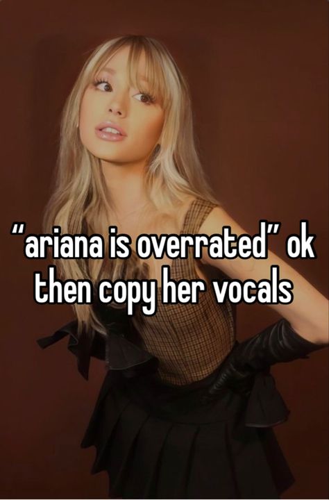 Ariana Grande Quotes Aesthetic, Ariana Grande I Love Haters, Ariana Said, Ariana Grande Whisper, Ariana Grande Facts, Ariana Grande Drawings, Ariana Whisper, Ariana Grande Fans, Ariana Grande Cute