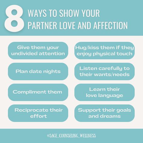 Discover simple yet powerful gestures that will strengthen your bond with your partner and make them feel loved. Here are 8 ways to show love and affection 🤍 #relationshipmanagement #relationshiptalk #dating101 #Relationshipproblems #consciousrelationships #relationshipadvice #marriagetips #couplescounseling #Datingtipsforwomen #premaritalcounseling How To Make Your Partner Feel Special, How To Show More Affection, How To Show Affection, Ways To Show Affection, Premarital Counseling, Relationship Talk, Relationship Psychology, Couples Counseling, Ways To Show Love