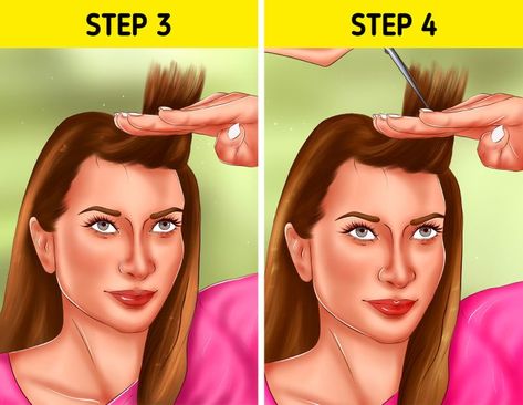 How to Give Yourself an Accurate Haircut Point Cut, Angled Bob, Starting From The Bottom, Step By Step Hairstyles, Hair Locks, How To Give, Blow Dryer, Split Ends, Hair Trimmer