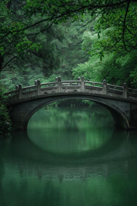 East Asian Aesthetic, East Asian Architecture, Chinese Nature, Landscape China, Chinese Bridge, Zen Pictures, Japanese Forest, Asian Landscape, Japan Landscape