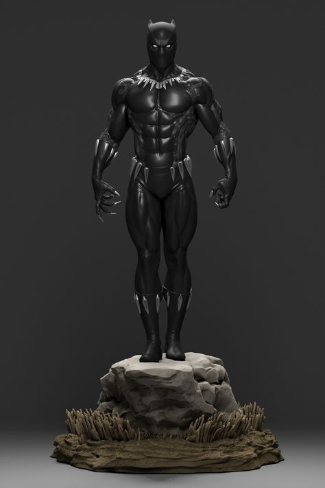 ArtStation - Panther , Franco Carlesimo Black Panther Images, Marvel Statues, Character Statue, Marvel Superheroes Art, Black Panther Art, Marvel Figure, Marvel Superhero Posters, Black Panthers, Marvel Artwork