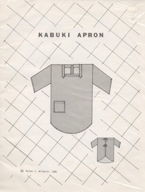 I am hunting for this pattern ..... popular in the 70's.......  my niece is hoping I will make one for her.  Can anyone help? House Apron, Apron Pinafore, Japanese Apron, Apron Pattern, Kimono Pattern, Textile Pattern Design, Aprons Patterns, Beginner Sewing, Textile Pattern