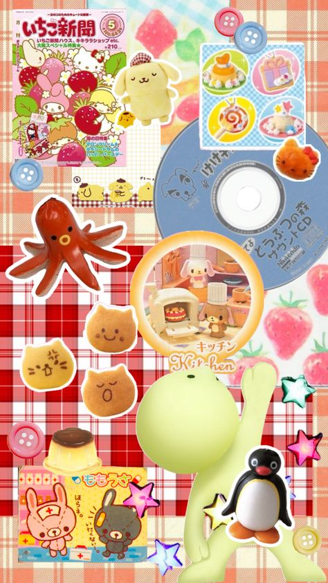 New wallpaper! #sanrio #kawaii #retro #kawaiiaesthetic #wallpaper #cute #pompompurin #trinket Colorful Wallpaper Ipad, Cute Samsung Wallpapers, Jumino Core Wallpapers, Sanrio Asethic, Kawaii Wallpaper Lockscreen, Phone Wallpaper Sanrio, Heisei Retro Wallpaper, Kawaii Background Aesthetic, Sanrio Cute Wallpaper