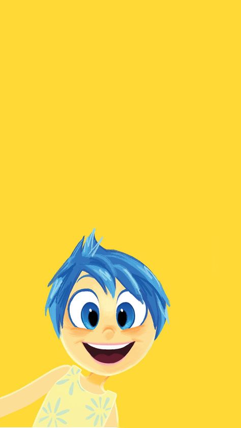 Joy Inside Out Aesthetic, Diy Crafts Butterfly, Yellow Characters, Joy Wallpaper, Joy Inside Out, Inside Out Characters, Blue Cartoon, Disney Inside Out, Disney Pins