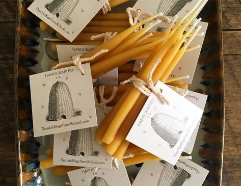 Shop — Thankful Sage Farm School Beeswax Birthday Candles, Dipped Candles, Hand Dipped Candles, Candle Dipping, Natural Beeswax Candles, Warm Dress, Farm School, Candle Types, Festive Desserts