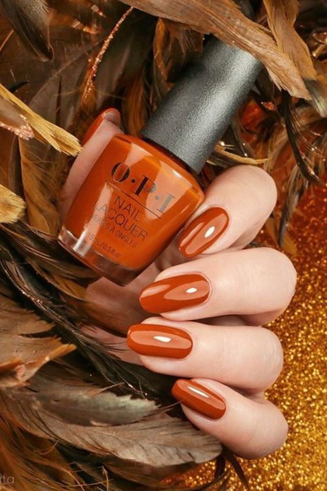 Trend It Up, Orange Nail Designs, Orange Nail, Fall Nail Trends, Fall Gel Nails, October Nails, Cute Nails For Fall, Pink Gel, Colorful Nails