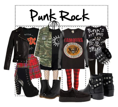 "4 ways to style: Punk" by uandme123456 on Polyvore featuring Topshop, Leg Avenue, Boohoo, Senso, Dr. Martens, Vivienne Westwood, WearAll, PAM, MadeWorn and Acne Studios Punk Rock Girl Outfits, Rock Girl Outfit, Grunge Outfits Punk, Punk Girl Outfits, Scorpio Fashion, Cute Emo Outfits, Punk Outfit, Punk Chic, Rocker Outfit