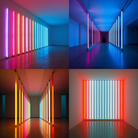 Dan Flavin Neon Art Installation, Architecture Software, Felix Gonzalez Torres, Dan Flavin, Fluorescent Light Fixture, Light Art Installation, Art Criticism, Lights Artist, Artistic Installation