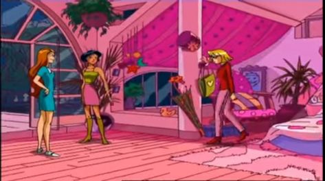 80’s Bedroom, Clover Totally Spies, 2000s Cartoons, Cartoon House, Cafe House, Totally Spies, Girly Room, Barbie Dream House, Pink Houses